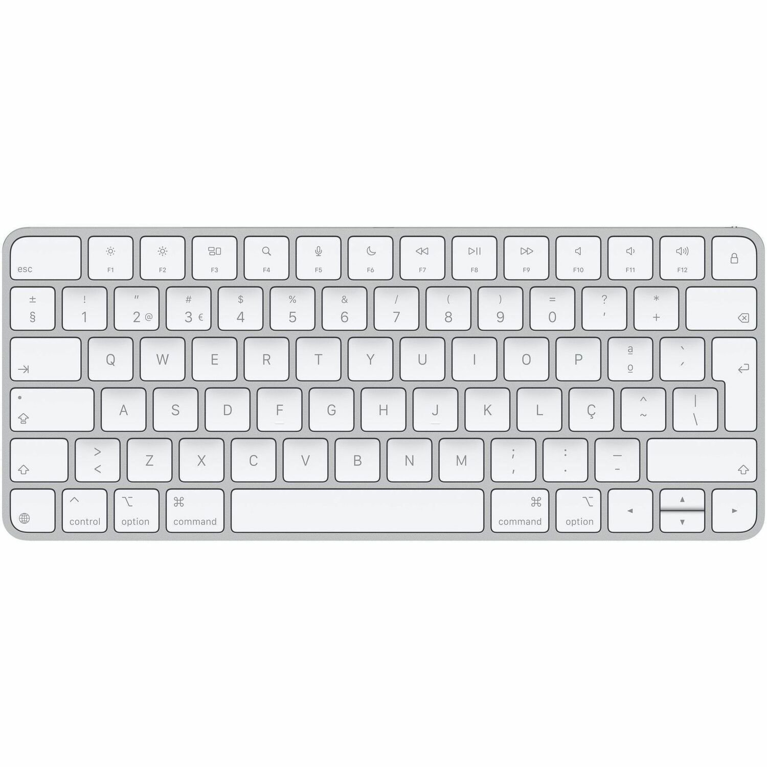 Apple Magic Keyboard - Wired/Wireless Connectivity - USB Type C Interface - Portuguese - QWERTY Layout - White