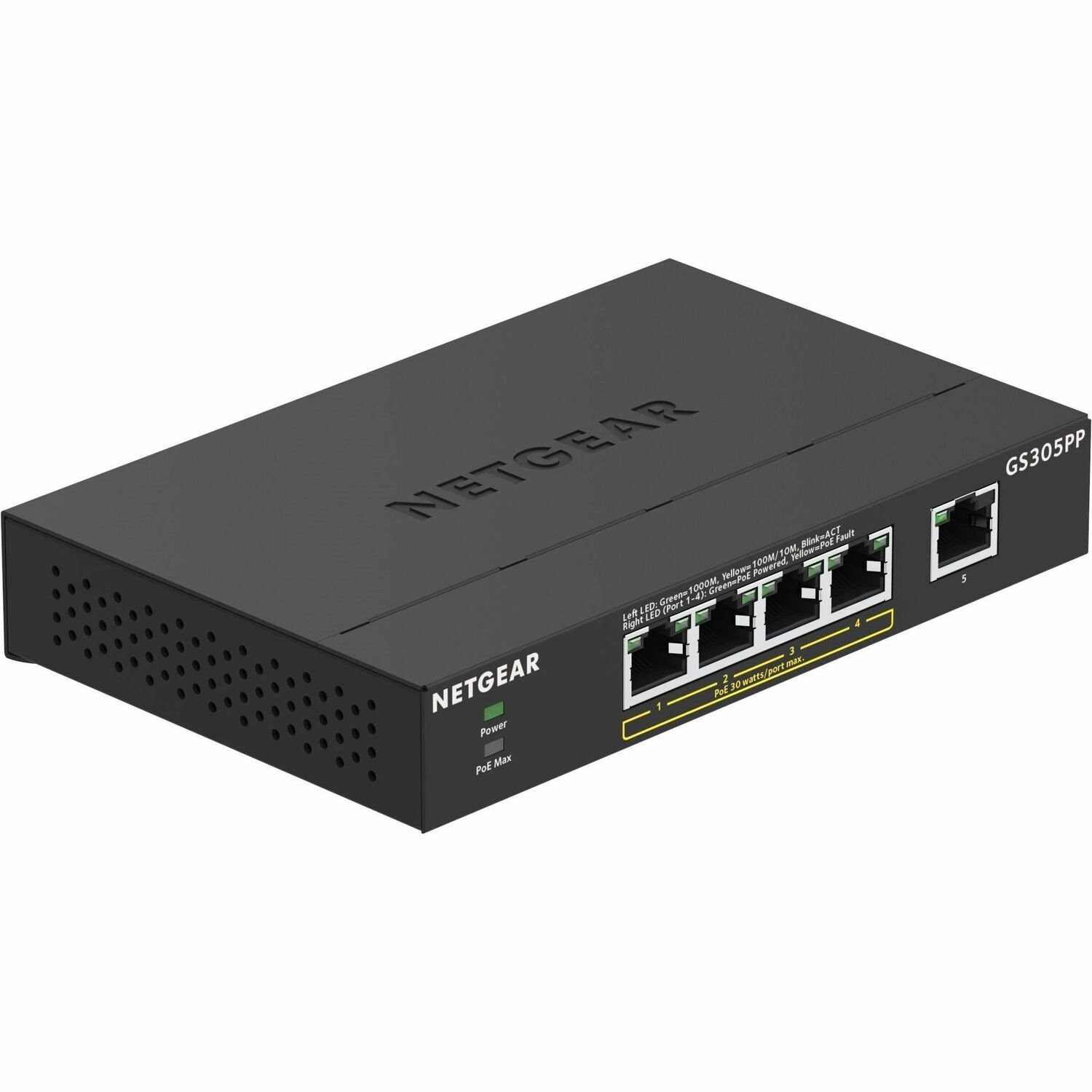 Netgear 300 GS305PP 5 Ports Ethernet Switch - Gigabit Ethernet - 10/100/1000Base-T