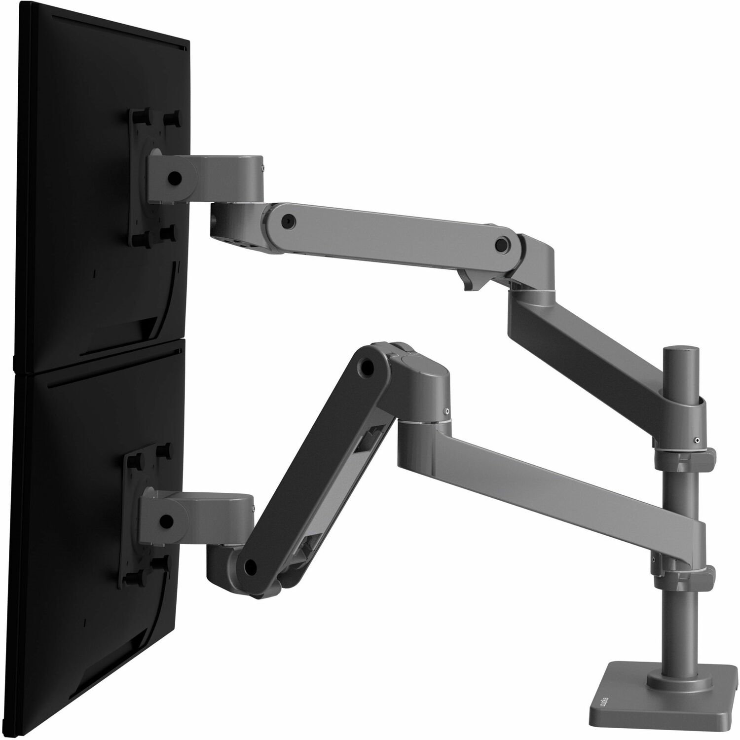 Ergotron Desk Mount for Monitor, LCD Display - Dark Grey