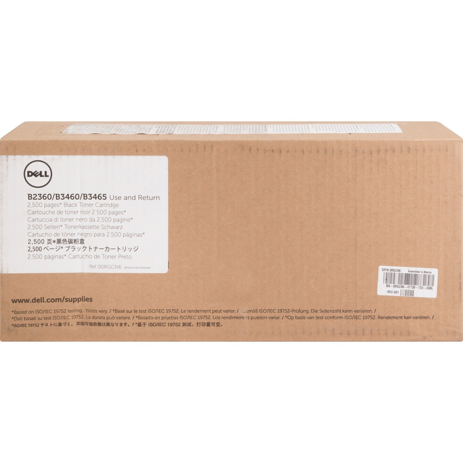 Dell Original Standard Yield Laser Toner Cartridge - Black - 1 Each