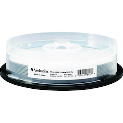 BDXL 100GB 4X White Inkjet Printable, Hub Printable - 10pk Spindle