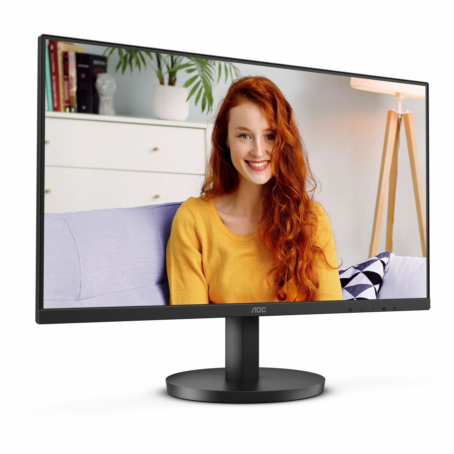 Aoc 24" Monitor - Low Blue Light - Flicker Free - Frameless Design - (1920 x 1080 @ 75Hz, 250 cd/m HDMI, VGA)