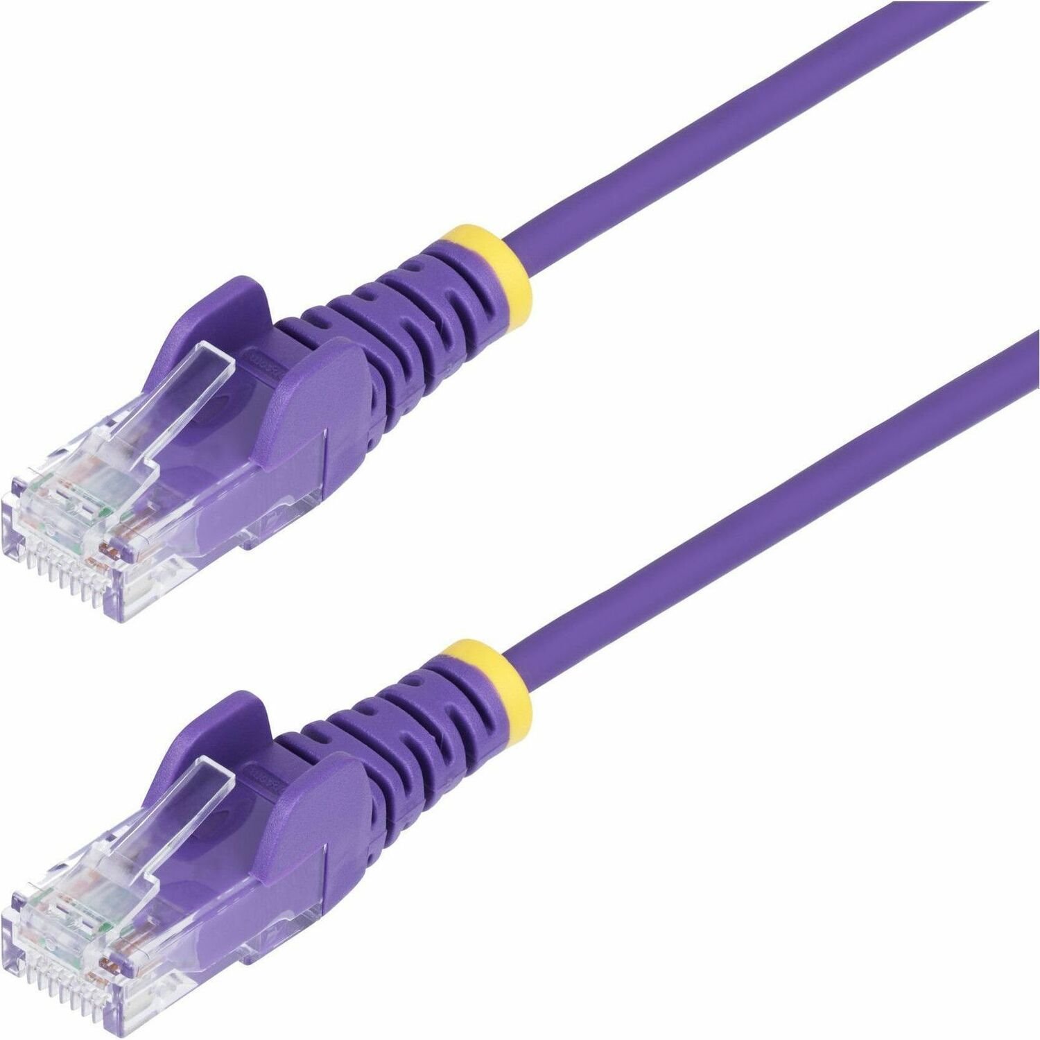 StarTech.com 3m Purple Slim CAT6 Ethernet Cable, Snagless RJ45, UTP, LSZH, 28AWG Pure Bare Copper, Slim Network Patch Cord, Fluke Tested