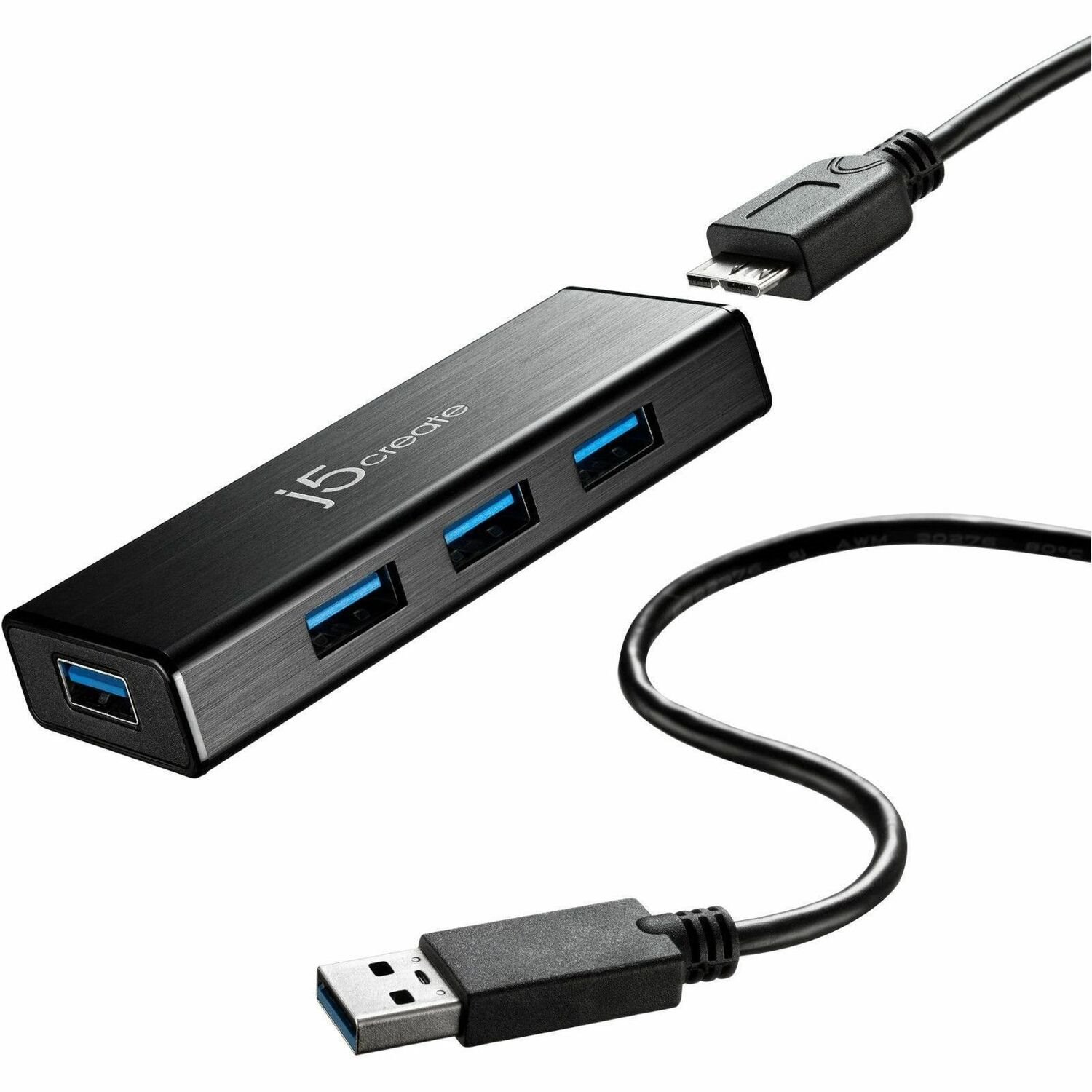 j5create JUH340-N USB Hub - USB 3.0 Micro-B