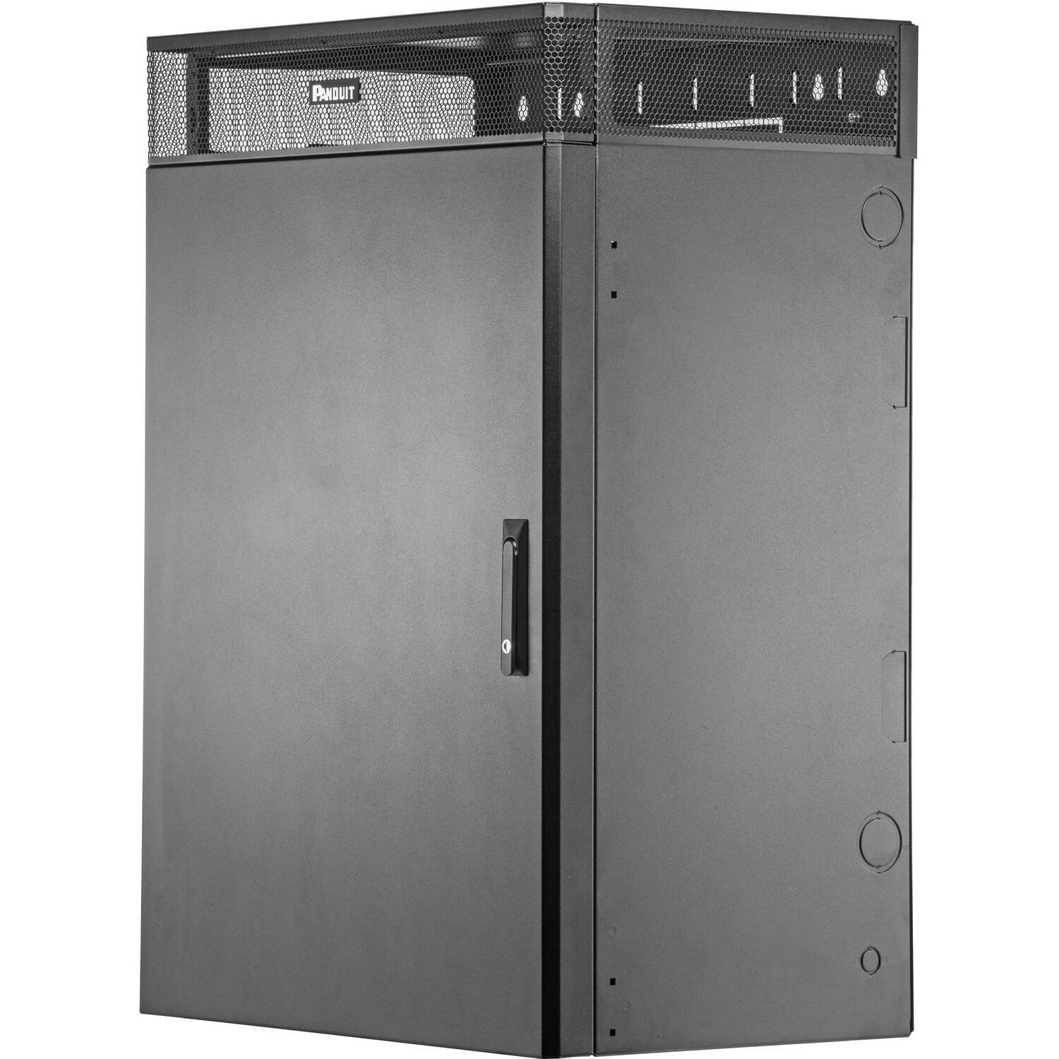 Panduit TrueEdge 9U Muurbevestiging mogelijk Rack afsluiting voor Schakelaar, Server - Zwart