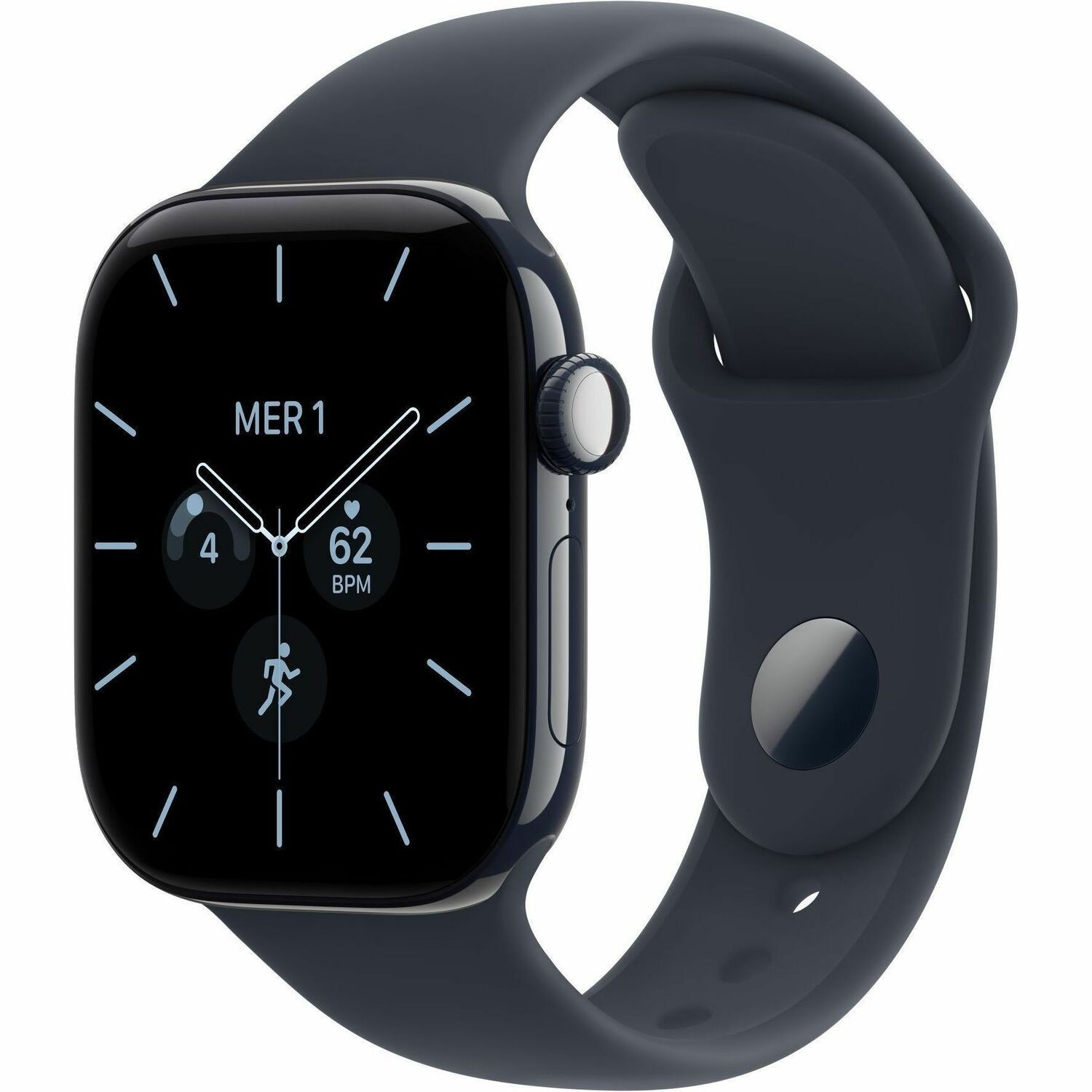 Apple Watch Series 12 Smartwatch - 43 mm Case Height - 37 mm Case Width - Nachtblauw Kistkleur - Marineblauw Kleur band - Keramisch Kastmateriaal - Draadloos LAN - 5G - LTE