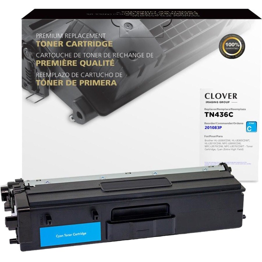 Clover Imaging Remanufactured Extra High Yield Cyan Toner Cartridge for Brother TN436C