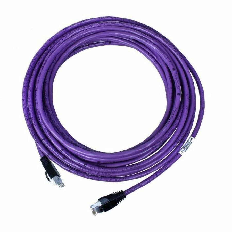 Ortronics PowerWise Cat5E solid cord Plenum, double ended 20ft, purple
