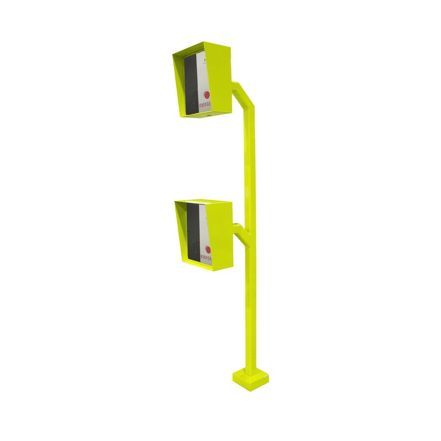 Talkaphone ETP-GP-D Mounting Pedestal for Emergency Phone, Access Control Device, Call Station, Mounting Box - Safety Yellow