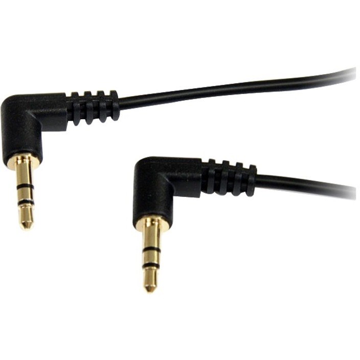 StarTech.com 3 ft Slim 3.5mm Right Angle Stereo Audio Cable - M/M