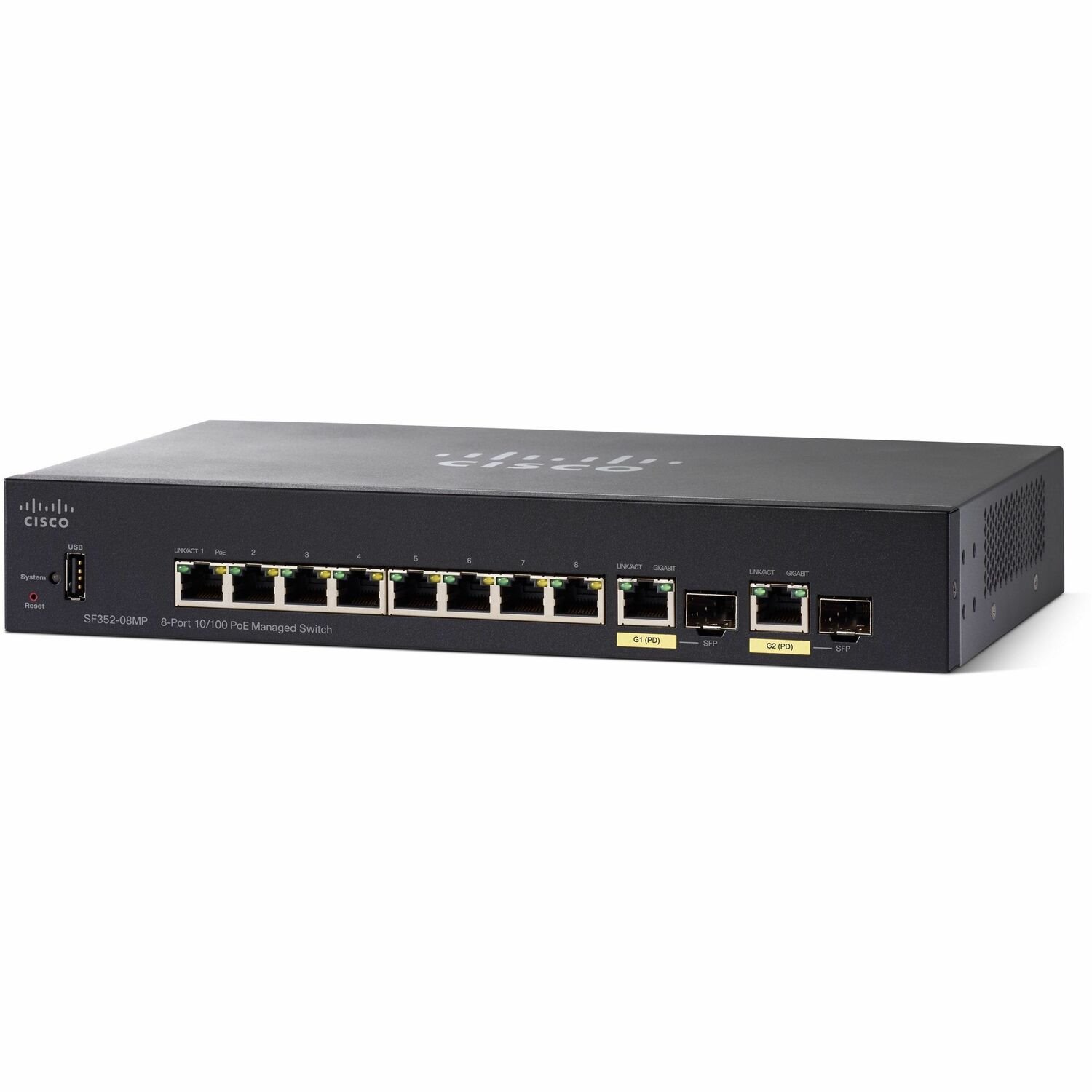 Cisco SF352-08MP 8-Port 10 100 POE Managed Switch