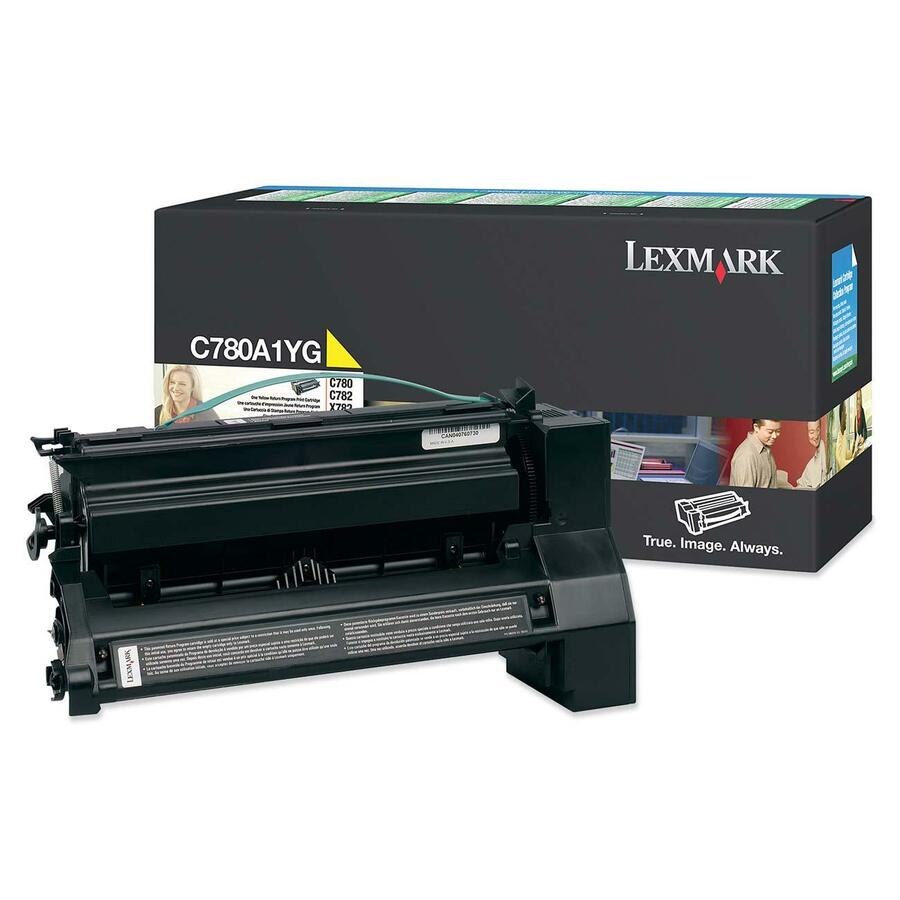 Lexmark C780A1YG Original Laser Toner Cartridge - Yellow Pack