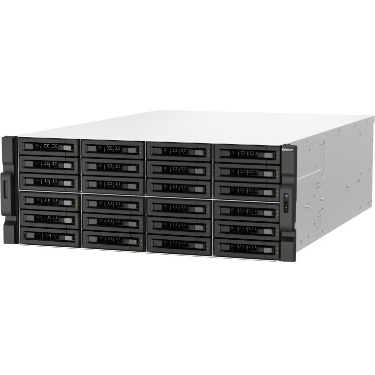 QNAP TS-h3087XU-RP-E2378-64G 30 x Total Bays SAN/NAS Storage System - 5 GB Flash Memory Capacity - Intel Xeon E-2378 Octa-core (8 Core) 2.60 GHz - 64 GB RAM - DDR4 SDRAM - 4U Rack-mountable