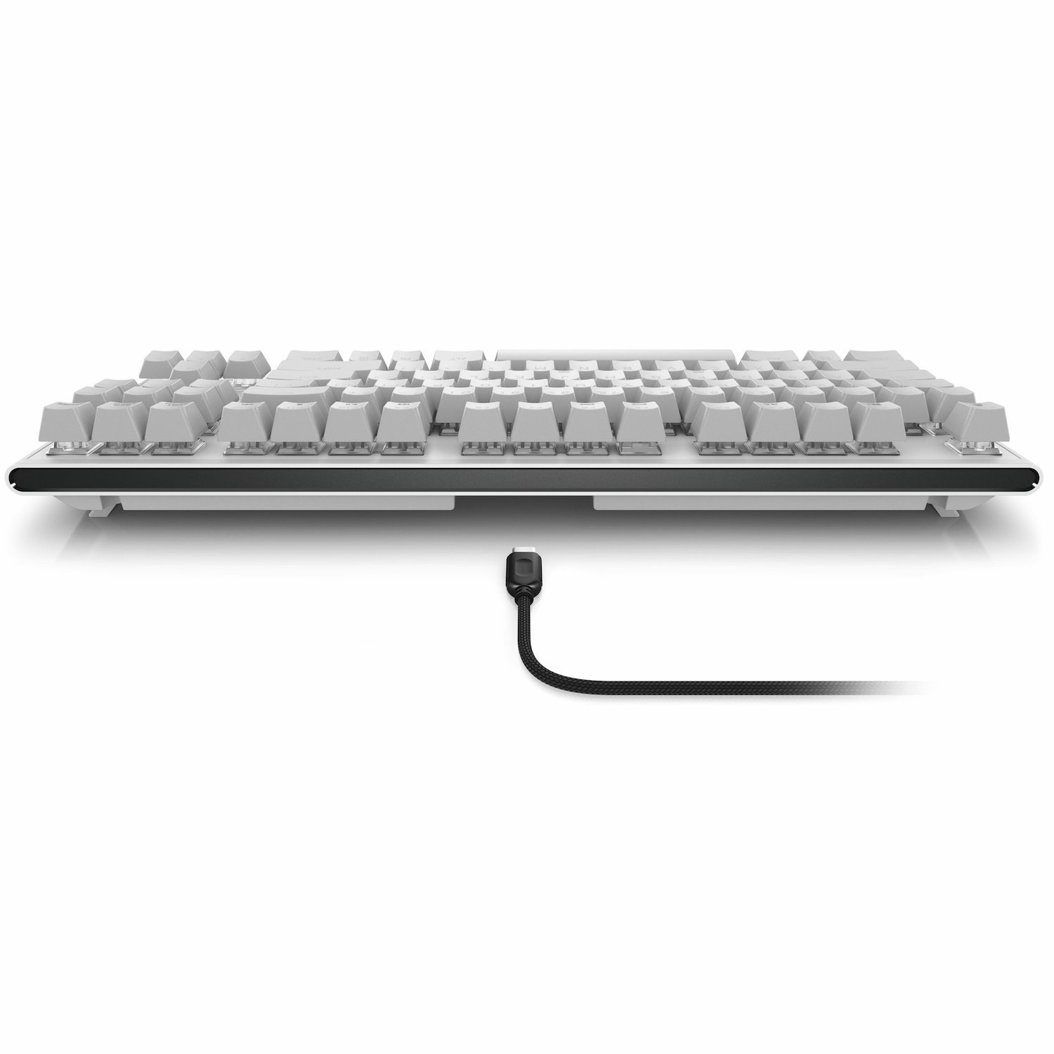 Alienware AW420K Gaming Keyboard - Cable Connectivity - USB Type A Interface - RGB LED - QWERTY Layout - Lunar Light