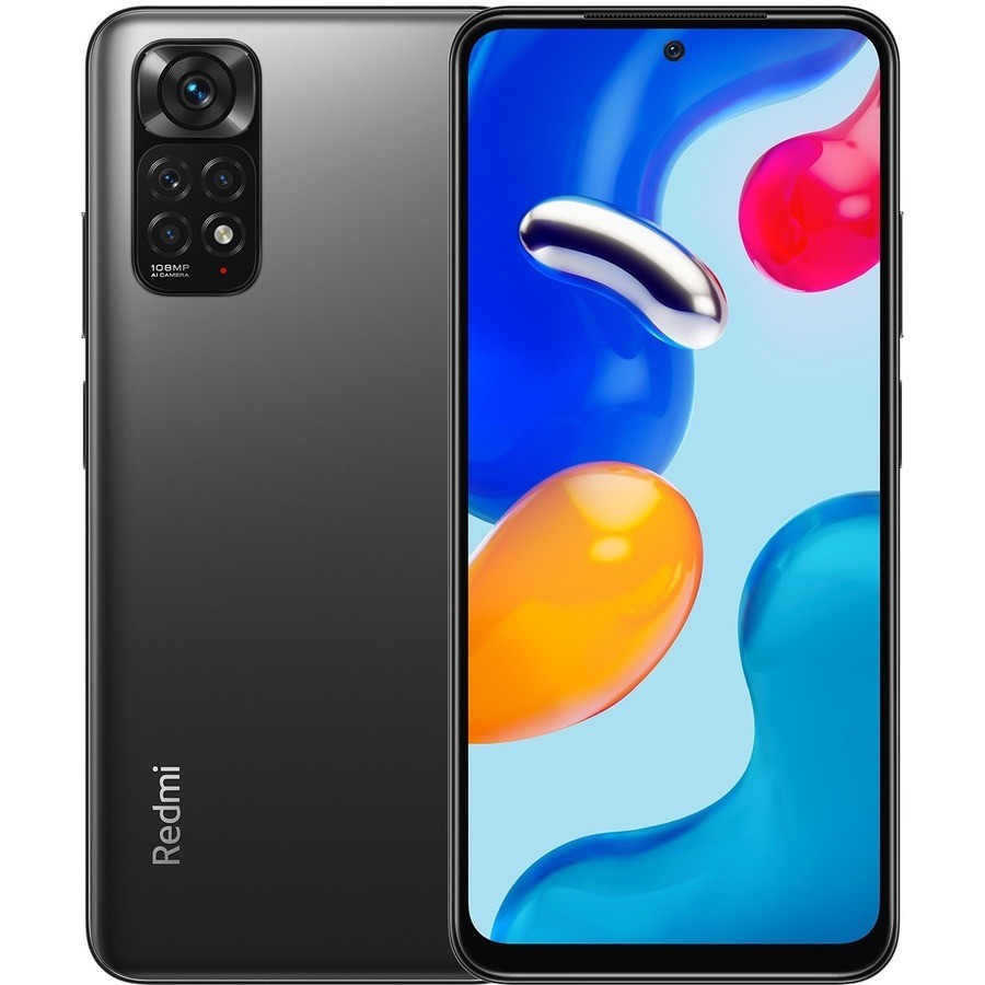 Redmi Note 11S 128 GB Smartphone - 16,3 cm (6,4") AMOLED Full HD Plus 1080 x 2400 - Octa-core (Cortex A76Dual-core (2 Core) 2,05 GHz + Cortex A55 Hexacore (6-core) 2 GHz - 6 GB RAM - Android 11 - 4G - Grafiet grijs