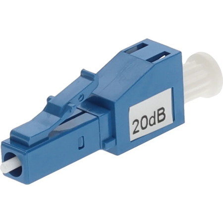 AddOn 20dB fixed LC Male to LC Female OS1 SMF Simplex Fiber Attenuator
