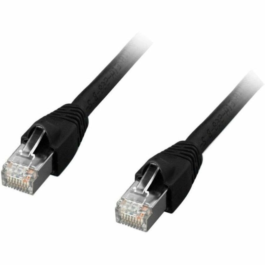 Comprehensive CAT6A Shielded Patch Cable Black 100ft