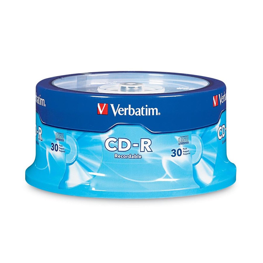 Verbatim CD-R 700MB 52X with Branded Surface - 30pk Spindle