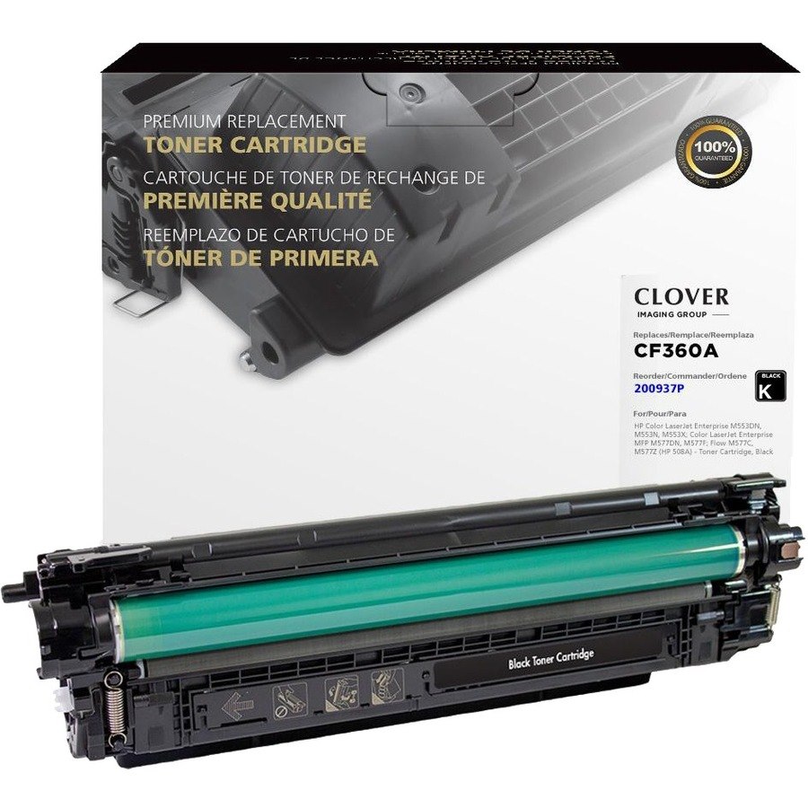 Clover Imaging Remanufactured Black Toner Cartridge for HP 508A (CF360A)