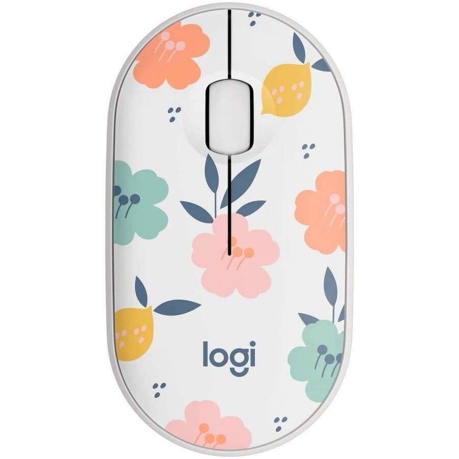 Logitech M340 Wireless Mouse with Limited Edition Prints, USB Receiver and Silent Clicks, Portable Wireless Mouse for Laptop, PC, Windows, Chrome, Surface, Floral Bouquet