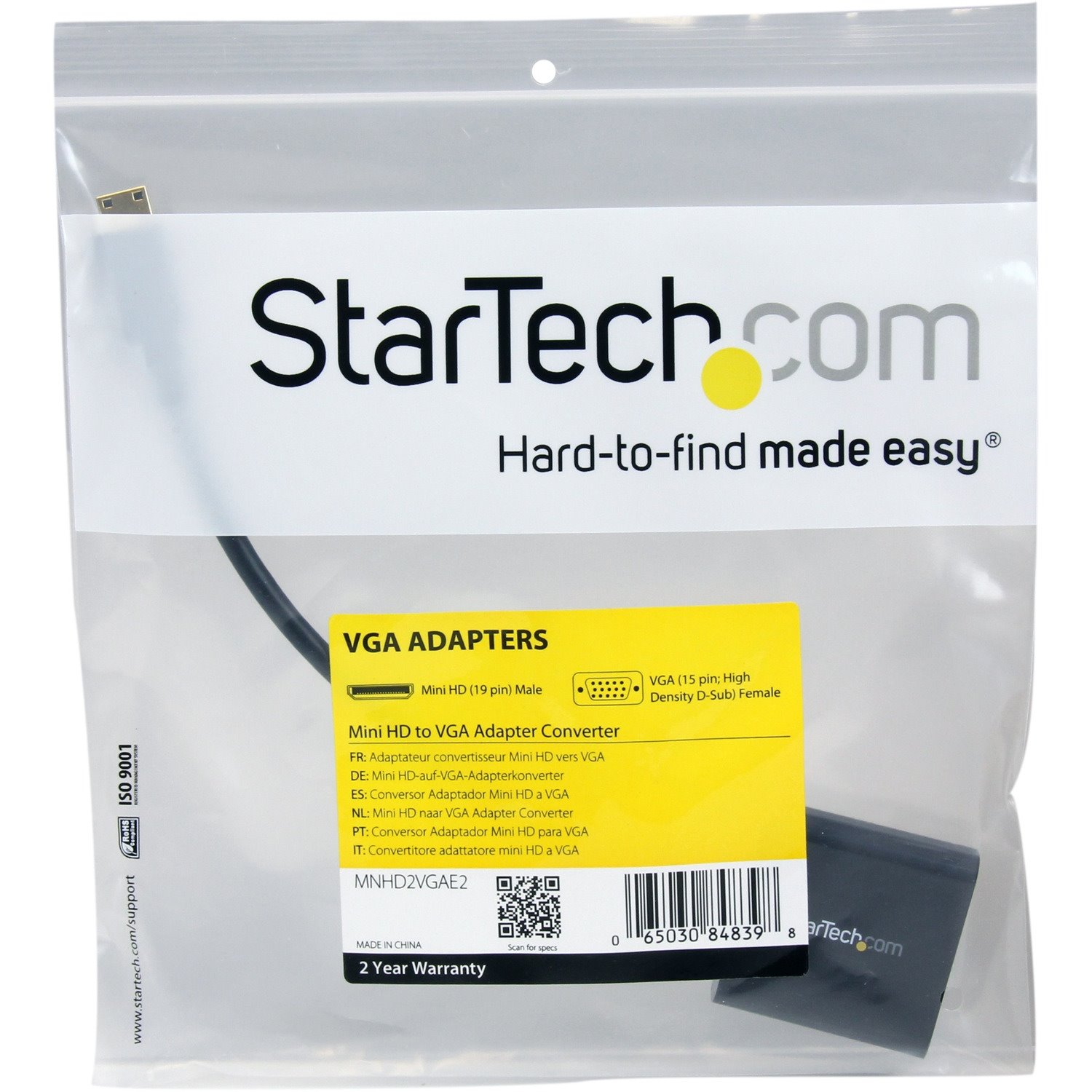 StarTech.com Mini HDMIÂ&reg; to VGA Adapter Converter for Digital Still Camera / Video Camera - 1920x1080