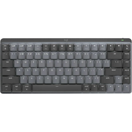 Logitech MX Mechanical Mini for Mac Keyboard - Wireless Connectivity - English - Pale Gray