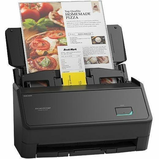 PFU ScanSnap iX2400 (Black) Large Format ADF Scanner - 600 dpi Optical - Black