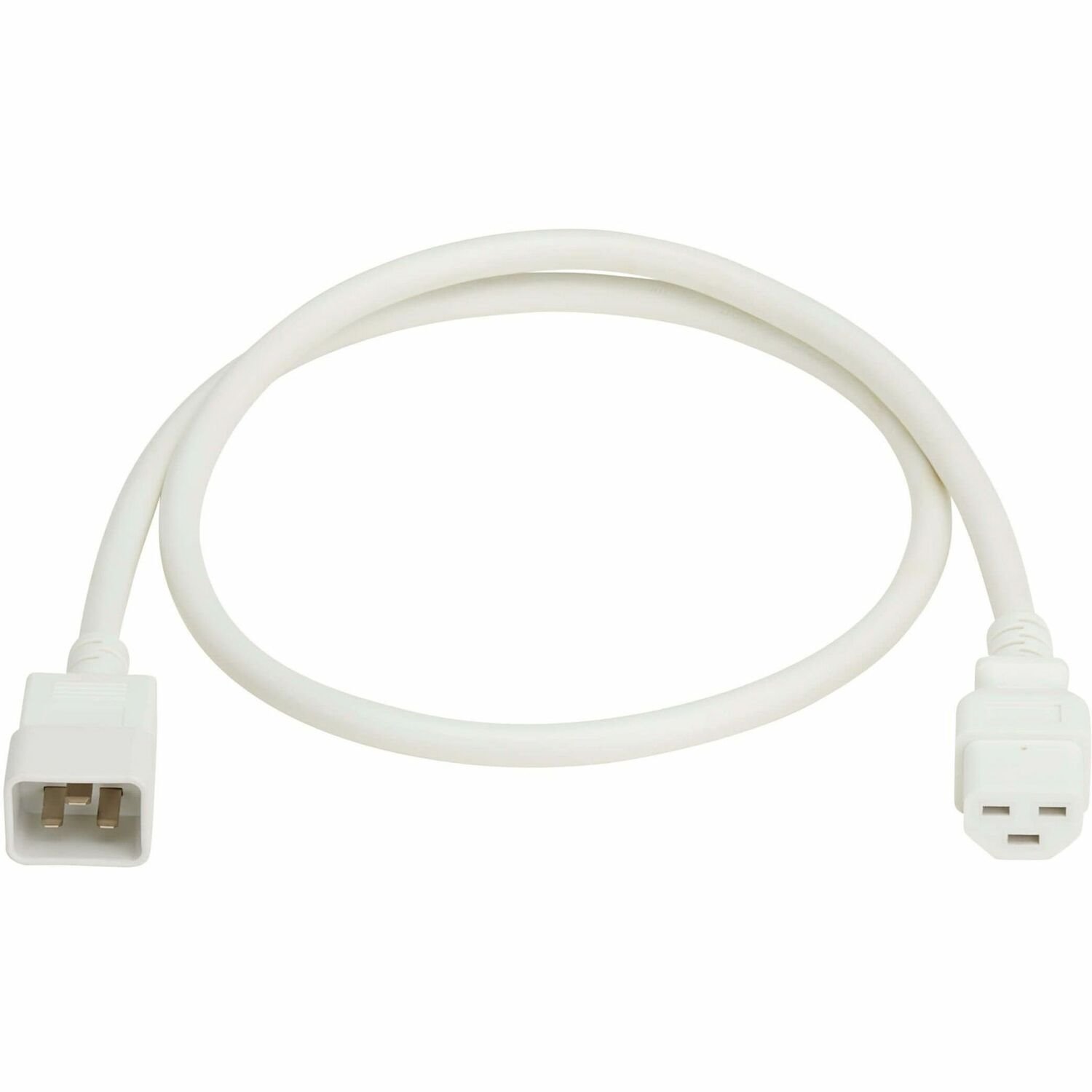 Eaton Tripp Lite Series Power Cord, C20 to C21 - Heavy-Duty, 20A, 250V, 12 AWG, 3 ft. (0.9 m), White