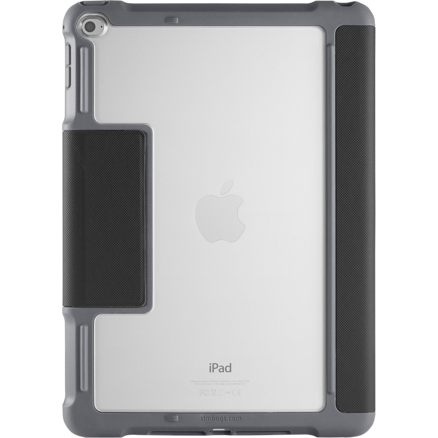 STM Goods dux Carrying Case Apple iPad Air Tablet - Clear, Black