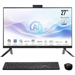 MSI Modern AM273Q AI MODERN AM273Q AI 1UM-039US All-in-One Computer - Intel Core Ultra 5 125H - 16 GB - 1 TB SSD - 27" QHD - Desktop - Black