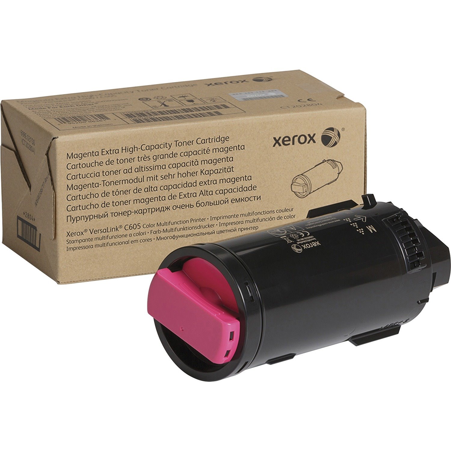 Xerox Genuine Xerox&reg; VersaLink&reg; C605 Color Multifunction Printer Magenta Extra High capacity Toner Cartridge (16800 Pages) - 106R03929