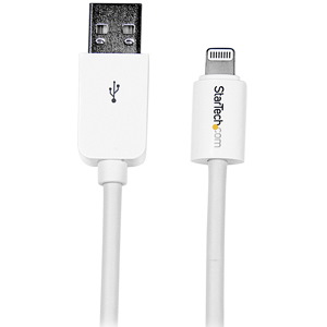 StarTech.com 1m (3ft) White AppleÂ&reg; 8-pin Lightning Connector to USB Cable for iPhone / iPod / iPad