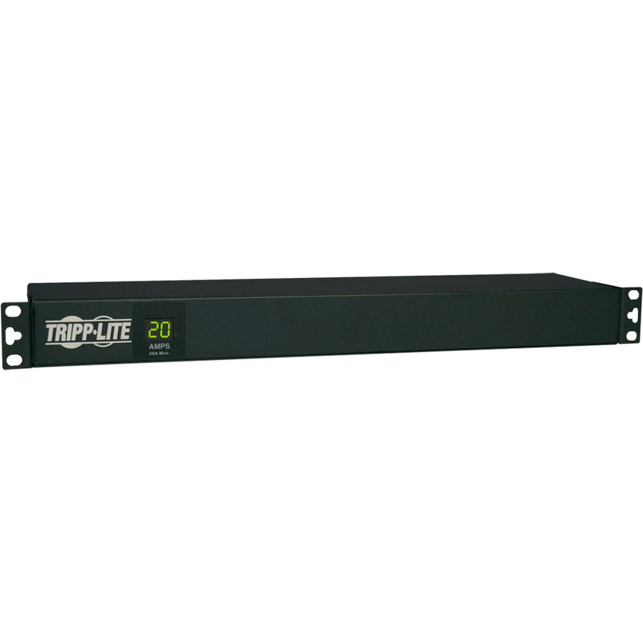 Eaton Tripp Lite Series 2.4kW Single-Phase Local Metered PDU, 120V (12 5-15/20R), L5-20P / 5-20P, 120V Input, 15 ft. (4.57 m) Cord, 1U Rack-Mount