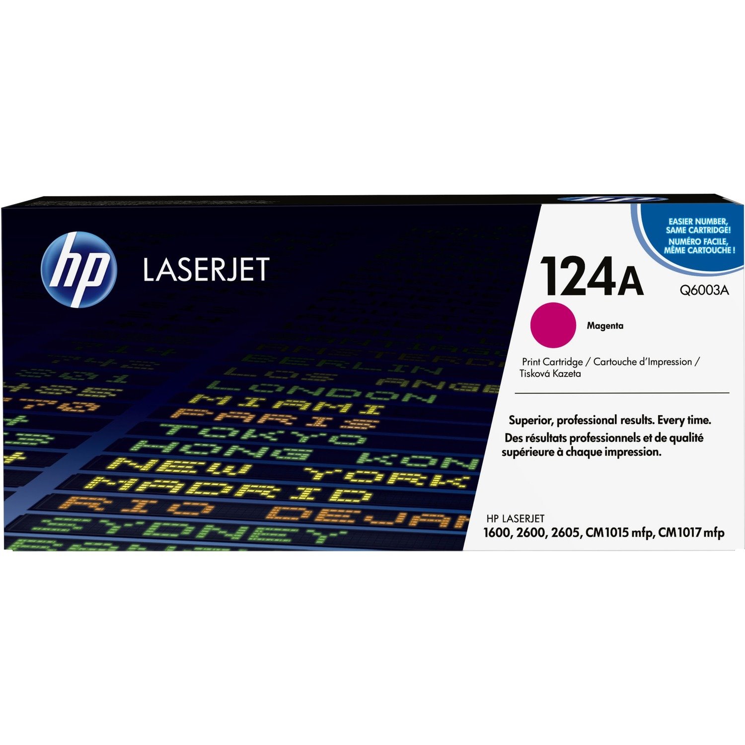HP 124A Original Standard Yield Laser Toner Cartridge - Magenta - 1 Each