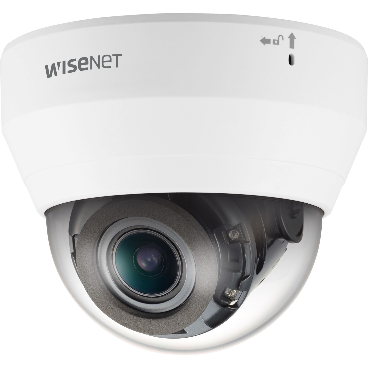 Wisenet QND-7082R 4 Megapixel Indoor Network Camera - Color - Dome - White