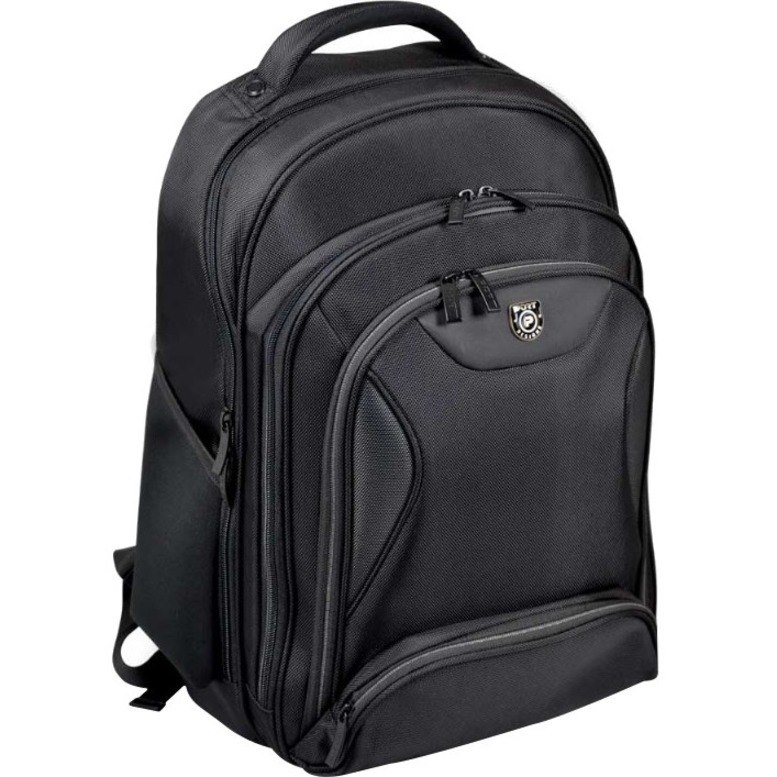 Port MANHATTAN Carrying Case (Backpack) for 25.7 cm (10.1") to 39.6 cm (15.6") Notebook - Black