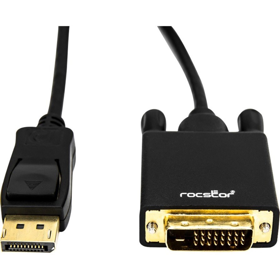 Rocstor premium 6 ft DisplayPort 1.2v to DVI Cable M/M