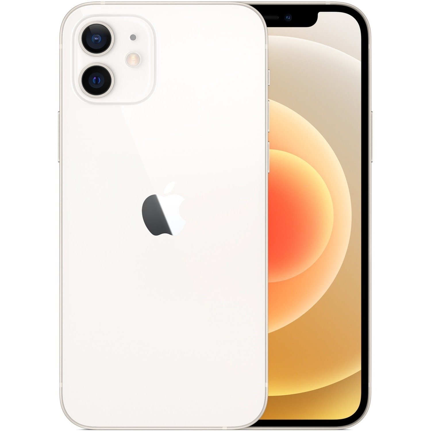 Apple iPhone 12 64 GB Smartphone - 6.1" OLED Full HD Plus 1170 x 2532 - Hexa-core (FirestormDual-core (2 Core) 3.10 GHz + Icestorm Quad-core (4 Core) 1.80 GHz - 4 GB RAM - iOS 14 - 5G - White