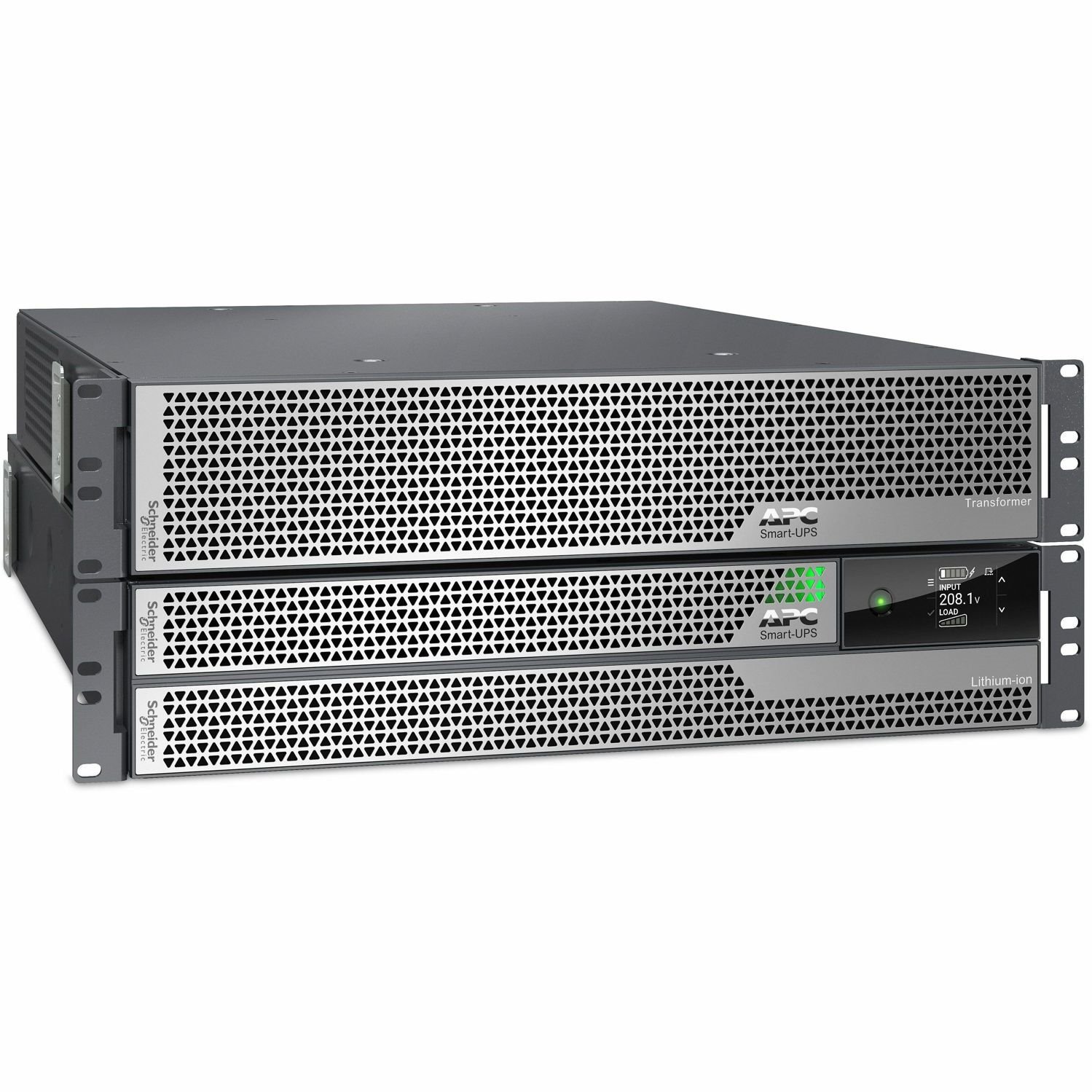 APC Smart-UPS Ultra, 5kVA, Rackmount 4U, 208V, 12x 5-20R+2x L6-20R+1x L6-30R NEMA, Network Card+SmartSlot, W/ rail kit, W/ transformer 208V to 120V