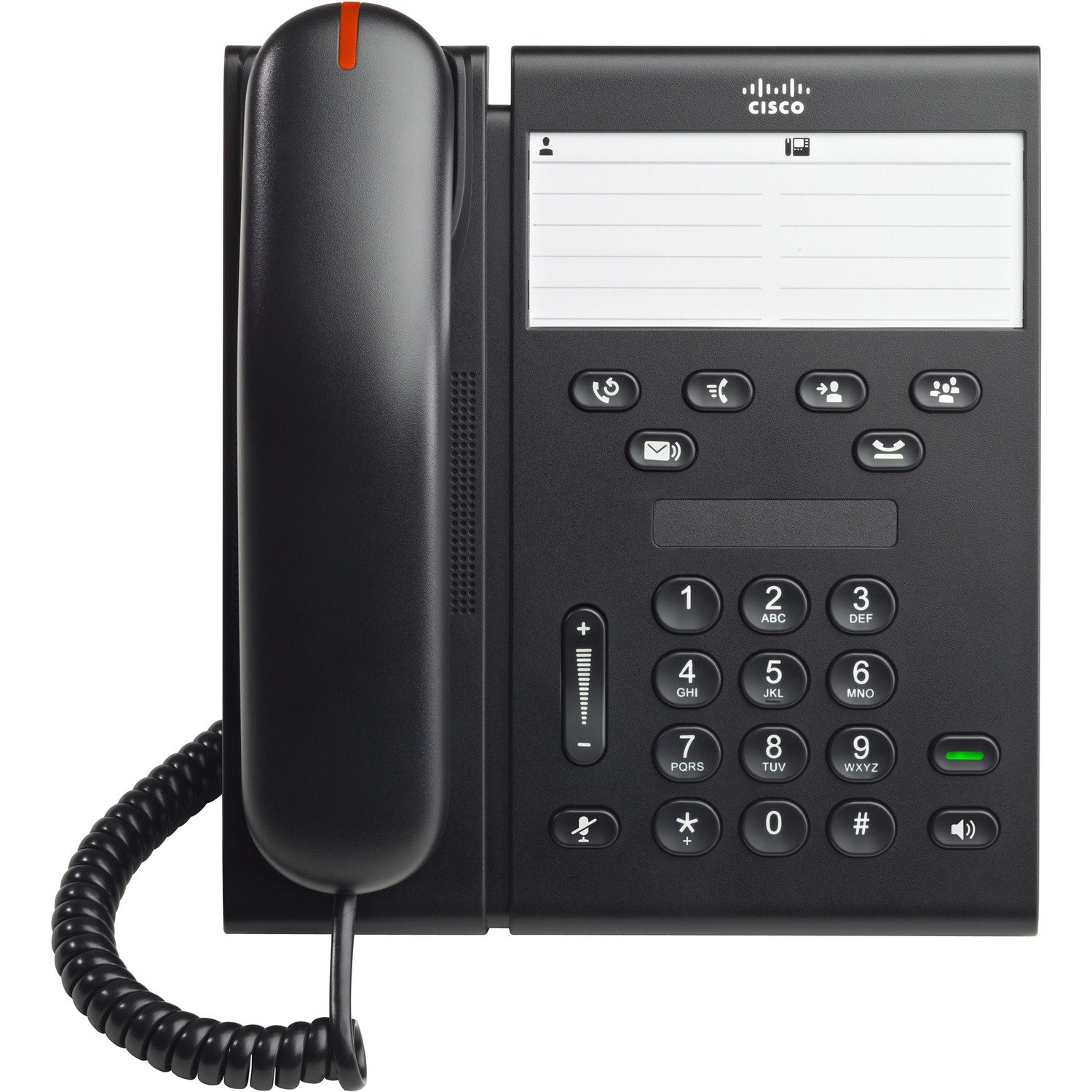 Cisco Unified 6911 IP Phone - Refurbished - Desktop, Wall Mountable - Charcoal