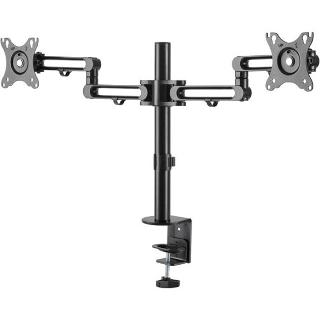 StarTech.com Desk Mount Dual Monitor Arm, Ergonomic VESA Compatible Mount for up to 32" (17.6lb/8kg) Displays, Desk/C-Clamp, Articulating