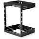 StarTech.com 2-Post 12U Heavy-Duty Wall Mount Network Rack, 19" Open Frame Server Rack with Adjustable Depth, Data Rack for IT Equipment~