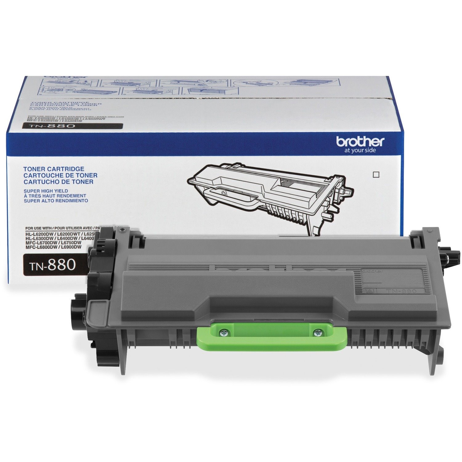 Brother Genuine TN880 Super High Yield Mono Laser Toner Cartridge