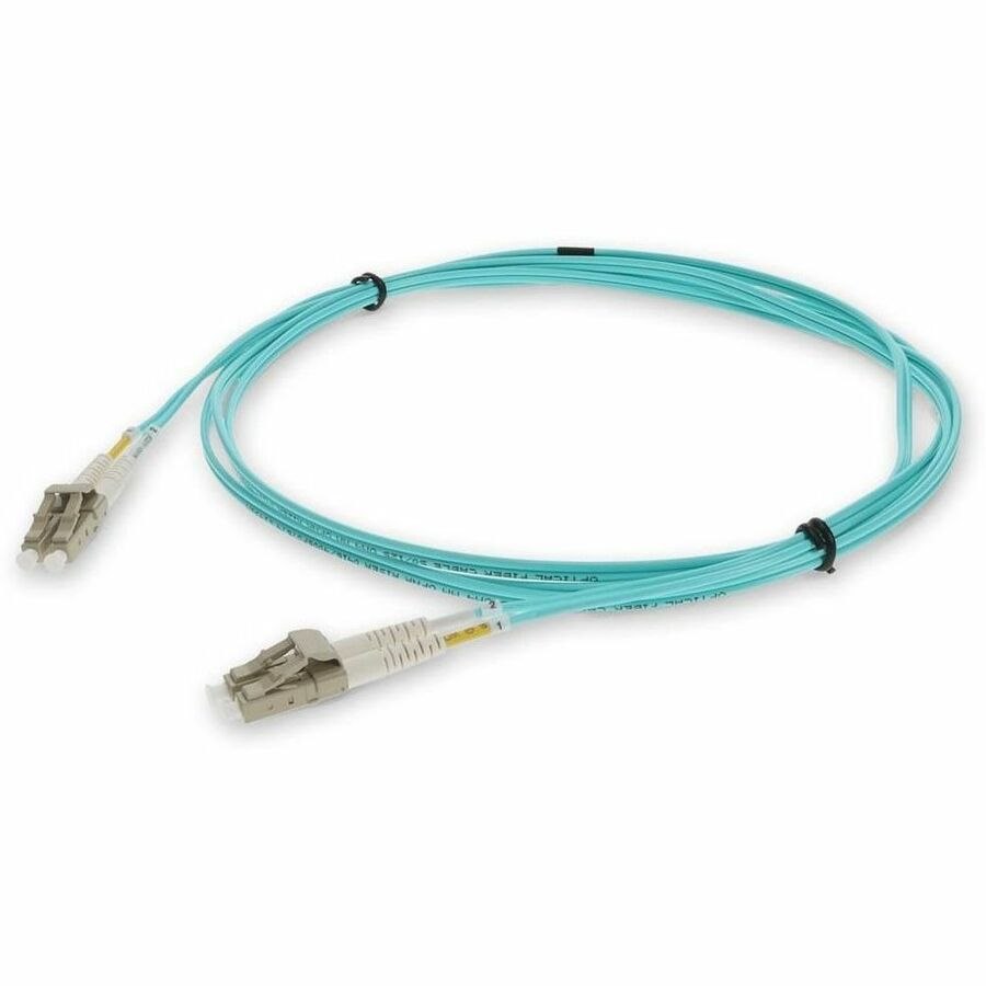 Proline 15m LC to LC Aqua OM3 Duplex OFNR (Riser-Rated) Fiber Patch Cable