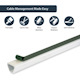 StarTech.com 6 ft 2 Piece Cable Raceway Duct - White