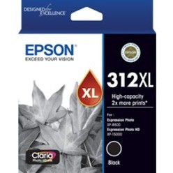 EPSON 312XL BLACK INK CLARIA PHOTO HD - EXPRESSION PHOTO XP-8500,XP-8600,XP-8700,EXPRESSIO