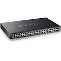 ZYXEL XGS2220-54 48-Port Gigabit L3 Managed and Nebula Pro Cloud Managed Switch with 4 SFP+ 10G Uplinks and 2 10G Ethernet Ports
