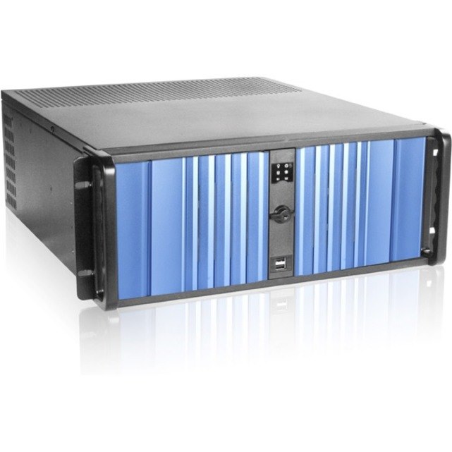 iStarUSA D Storm D-400SEA-BL-T7SA Server Case with Blue SEA Bezel and HDD Hot-swap Rack