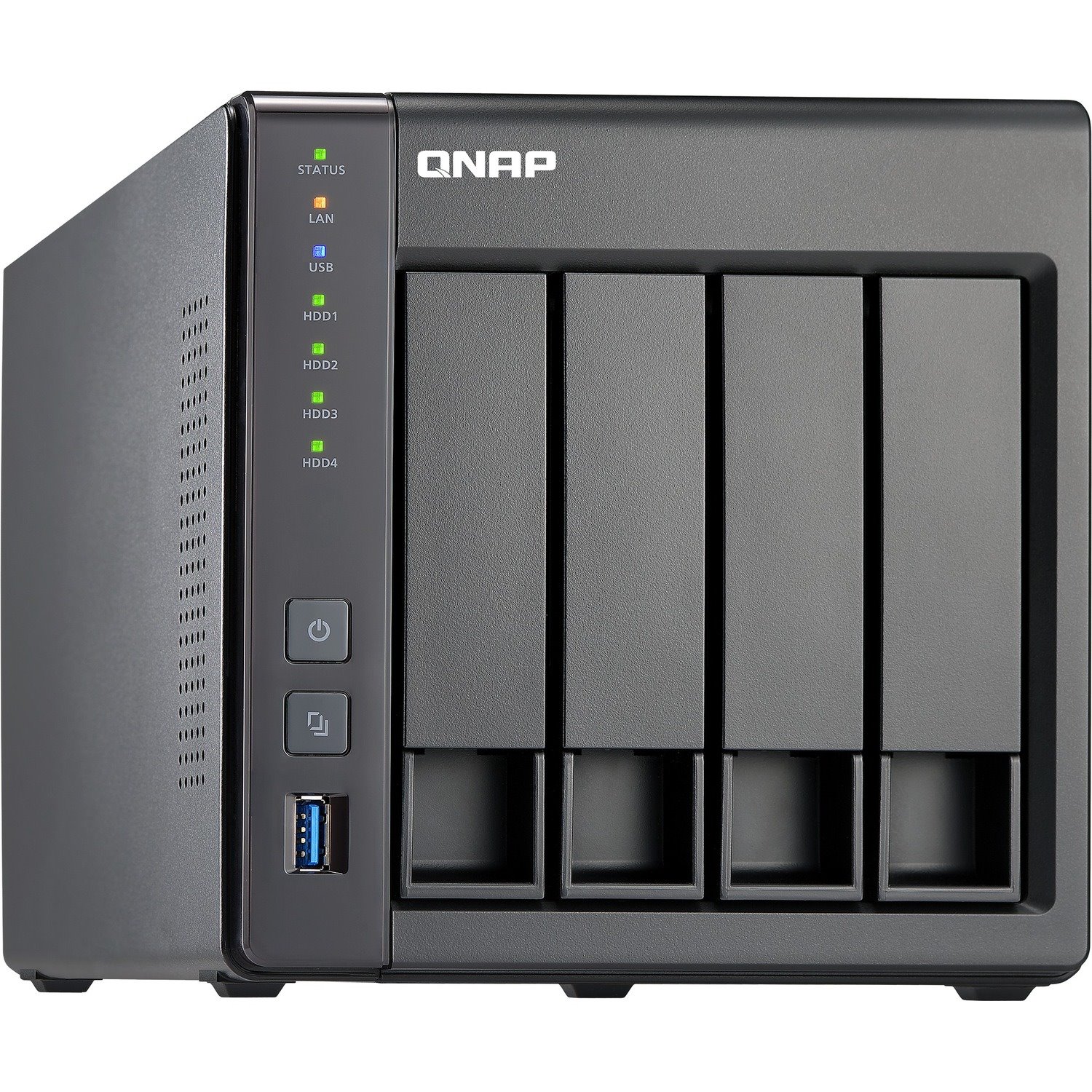 QNAP Turbo NAS TS-451+ 4 x Total Bays NAS Storage System Celeron 2.41 GHz - 2 GB RAM - DDR3L SDRAM Desktop