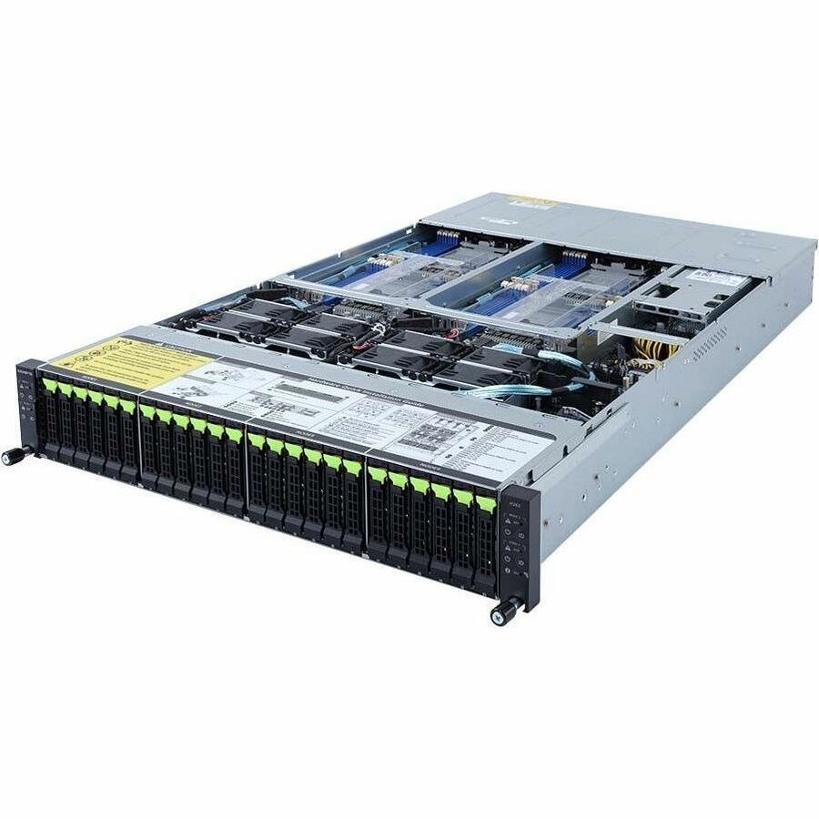 GIGABYTE H262-NO0 Barebone systeem - 2U Monteerbaar in rek - Socket LGA-4189 - 2 x Processorondersteuning